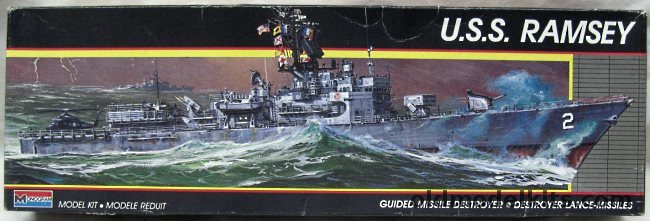 Monogram 1/310 USS Ramsey DDG2 Guided Missile Destroyer, 3011 plastic model kit